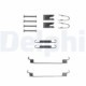 Set accesorii montaj pantofi de frana DELPHI pentru FORD FIESTA IV, FIESTA V, FUSION, KA, PUMA, MAZDA 121 III 1.0-2.3