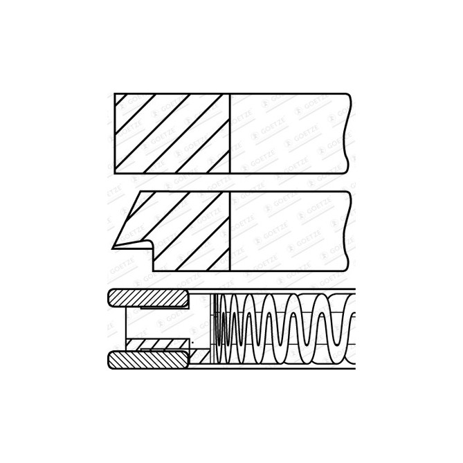 Set segmenti piston GOETZE