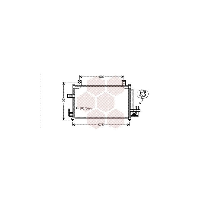 Condensator, climatizare VAN WEZEL
