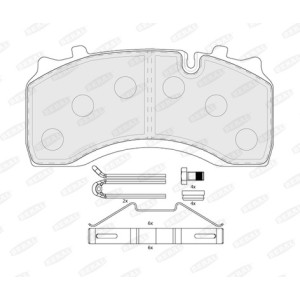 Set placute frana,frana disc BERAL