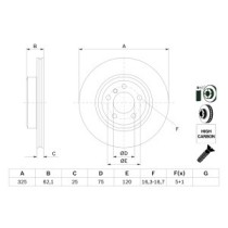 Disc frana BOSCH