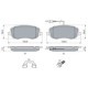 Set placute frana fata BOSCH pentru CITROEN C8, JUMPY I, FIAT SCUDO, ULYSSE, LANCIA PHEDRA, PEUGEOT 807, EXPERT 1.6-2.2D 02.96