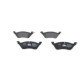 Set placute frana Spate BOSCH pentru CHRYSLER RAM, VOYAGER IV; DODGE CARAVAN 2.4-3.8, inaltime 50.8 mm, latime 156.2 mm, grosime 16.4 mm