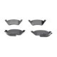 Set placute frana Spate BOSCH pentru CHRYSLER RAM, VOYAGER IV; DODGE CARAVAN 2.4-3.8, inaltime 50.8 mm, latime 156.2 mm, grosime 16.4 mm