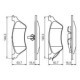 Set placute frana Spate BOSCH pentru CHRYSLER RAM, VOYAGER IV; DODGE CARAVAN 2.4-3.8, inaltime 50.8 mm, latime 156.2 mm, grosime 16.4 mm