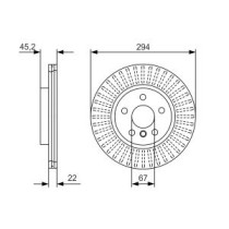 Disc frana BOSCH