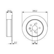 Disc frana BOSCH