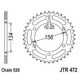 Roata dintata JT ZĘBATKI pinion spate 40 dinti diametru interior 134.0 mm spatiere gauri montare 156.0 mm tip lant 520