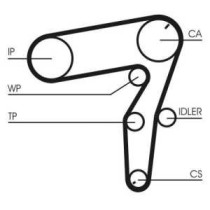 Set curea de distributie CONTITECH