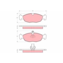 Set placute frana,frana disc TRW MOTO