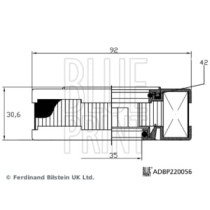 Filtru, aerisire bloc motor BLUE PRINT