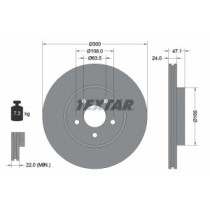 Disc frana TEXTAR