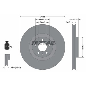 Disc frana TEXTAR