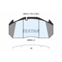 Set placute frana,frana disc TEXTAR