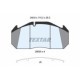 Set placute frana fata TEXTAR MERITOR D-3 pentru MAN E2000 SETRA 300 D2866LF25-OM446.931 09.91- 118.2mm x 249.5mm x 28.2mm