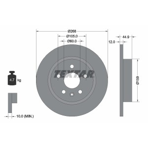 Disc frana TEXTAR