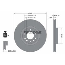 Disc frana TEXTAR