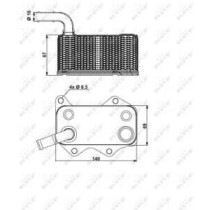 Radiator ulei, ulei motor NRF