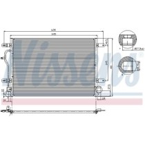 Condensator, climatizare NISSENS