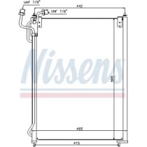 Condensator, climatizare NISSENS