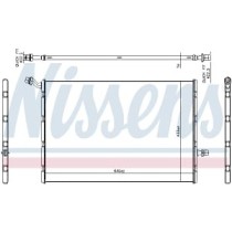 Intercooler, compresor NISSENS