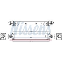 Intercooler, compresor NISSENS