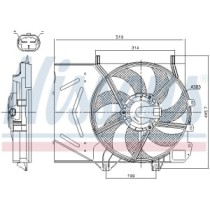 Ventilator, radiator NISSENS