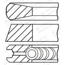 Set segmenti piston GOETZE