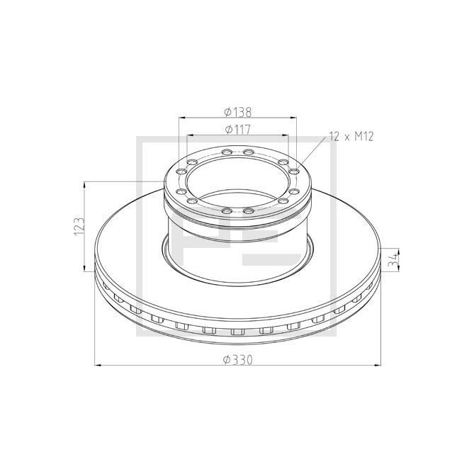 Disc frana PETERS