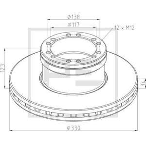 Disc frana PETERS