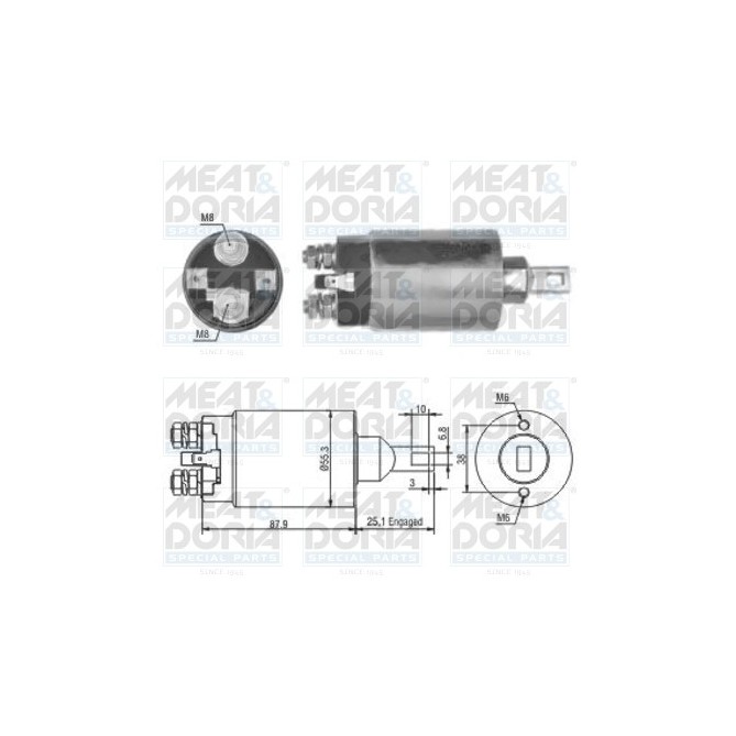 Solenoid, electromotor MEAT & DORIA