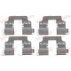 Set accesorii placute frana Spate QUICK BRAKE pentru HONDA CIVIC IX, CIVIC VIII, CR-V III, CR-V IV 1.4-2.4 09.05-