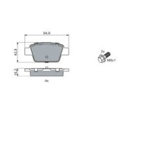 Set placute frana,frana disc BOSCH