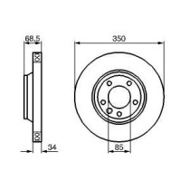 Disc frana BOSCH