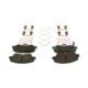 Set placute frana fata BOSCH pentru HYUNDAI ACCENT IV, ACCENT V, BAYON, I20 ACTIVE, I20 II, I20 III, SOLARIS 1.0-1.6D