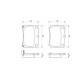 Set placute frana Spate BOSCH pentru MITSUBISHI PAJERO SPORT I II III 2.4D/2.5D/3.0 09.96 - Inaltime 59.5 mm, Latime 78.8 mm, Grosime 14.9 mm