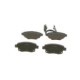 Set placute frana spate BOSCH pentru FORD TRANSIT, TRANSIT TOURNEO 2.2D-3.2D 04.06-12.14, inaltime 53.5 mm, latime 122.8 mm, grosime 17.55 mm