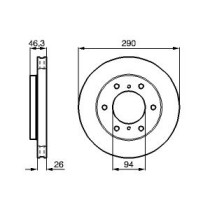 Disc frana BOSCH