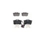 Set placute frana spate BOSCH cu instructiuni montare, suruburi, tampon amortizare, AUDI A2, PEUGEOT 208 II, RENAULT TWINGO II, SEAT CORDOBA