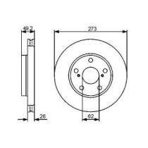 Disc frana BOSCH