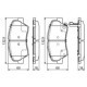 Set placute frana fata BOSCH pentru HYUNDAI ELANTRA V, EQUUS, I30, IONIQ; KIA CEE&apos;D, NIRO, PRO CEE&apos;D, STONIC, inaltime 59.9 mm, latime 132.4 mm, grosime 18.9 mm