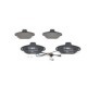 Set placute frana fata BOSCH pentru FIAT PANDA, PUNTO, SEICENTO, FORD KA, LANCIA Y, inaltime 54.8 mm, latime 114.8 mm, grosime 15.8 mm