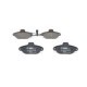 Set placute frana fata BOSCH pentru FIAT PANDA, PUNTO, SEICENTO, FORD KA, LANCIA Y, inaltime 54.8 mm, latime 114.8 mm, grosime 15.8 mm