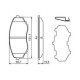 Set placute frana fata BOSCH pentru MAZDA E, MPV I, MPV II 2.0-3.0, dimensiuni 60.1mm inaltime, 139.1mm latime, 15.9mm grosime