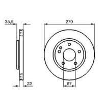 Disc frana BOSCH