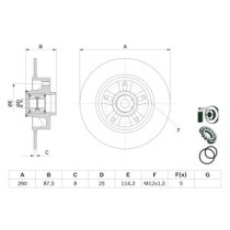 Disc frana BOSCH