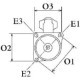 Demaror HC-CARGO 12V 1,1kW pentru AUDI A3, FORD GALAXY I, SEAT ALHAMBRA, SKODA OCTAVIA I, VW CADDY II, lungime 223mm, diametru flansa 76mm