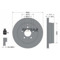 Disc frana TEXTAR