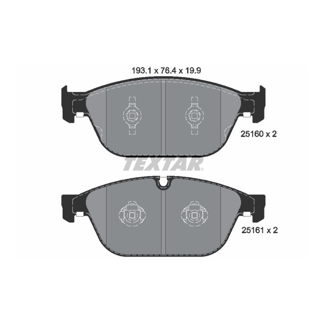 Set placute frana,frana disc TEXTAR