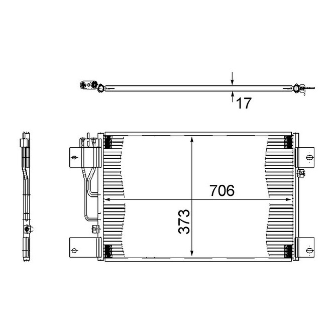 Condensator, climatizare MAHLE